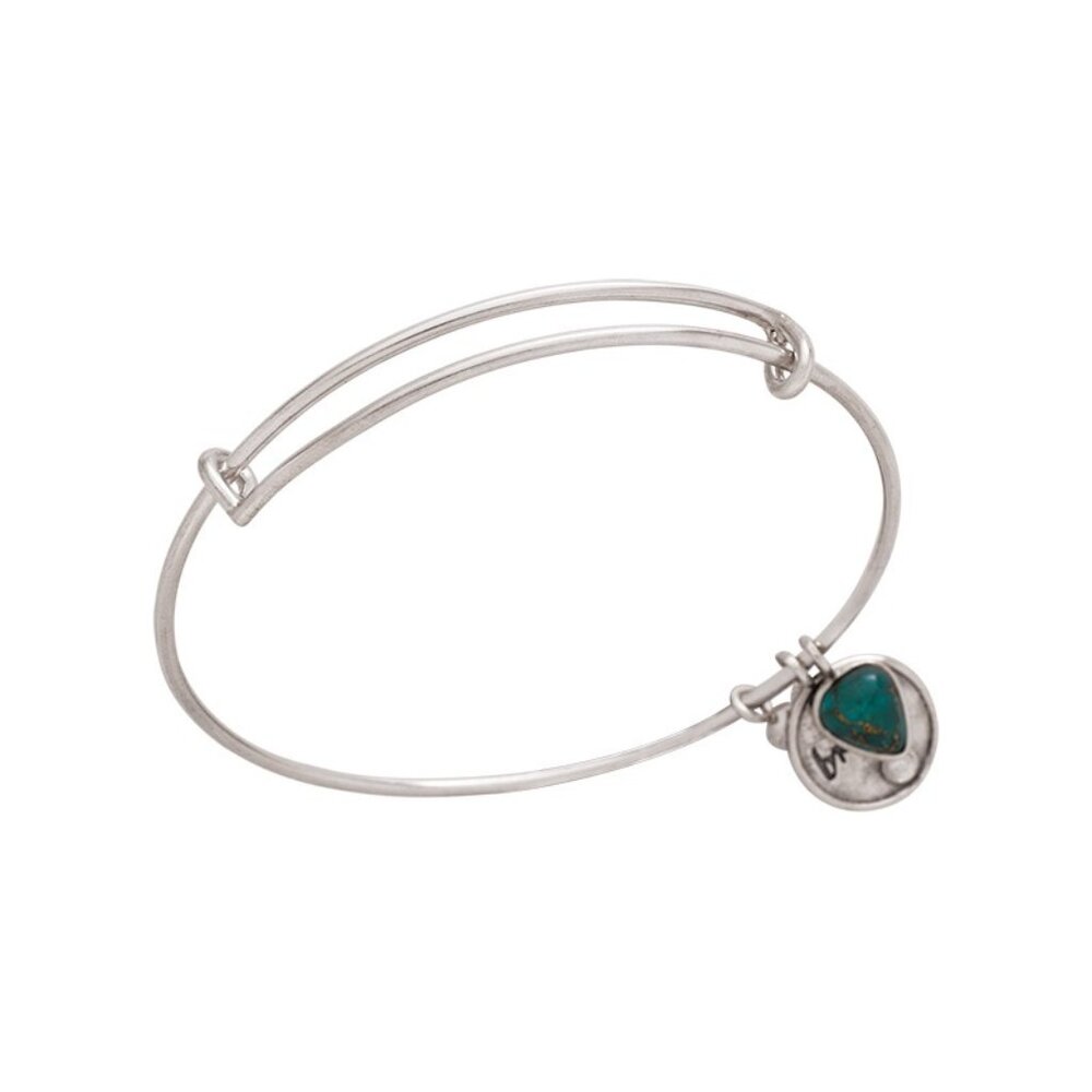 Silpada “Be Bright” Sterling Silver Swarovski Crystal Turquoise Bracelet